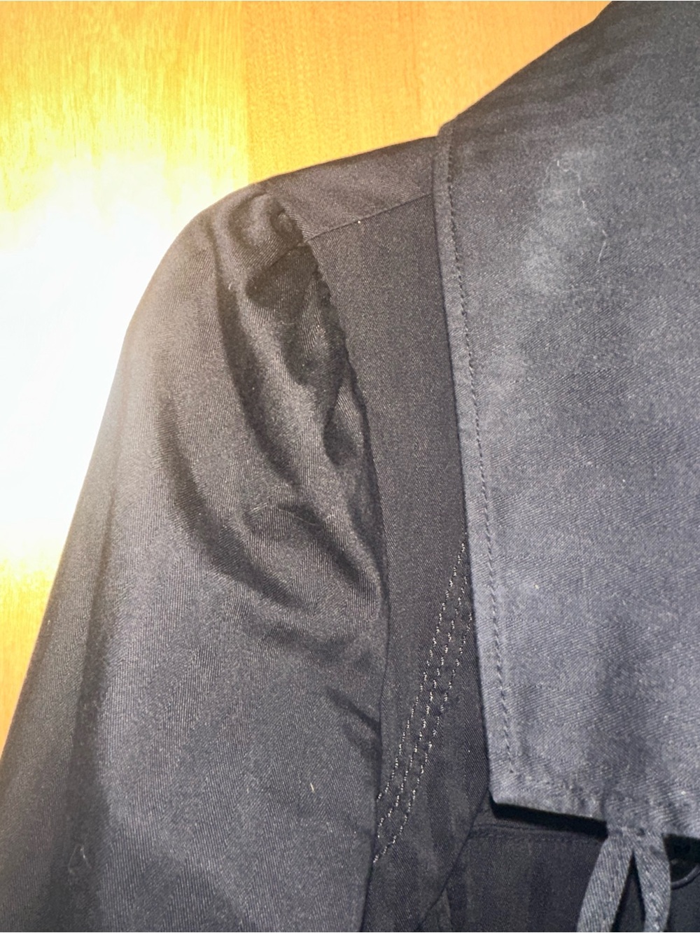 Vero Moda Black Double-Breasted Trench Coat - Picture 2 of 6